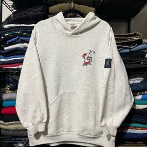 1996 vintage Humeur Design Men's Cream Graphic Hoodie